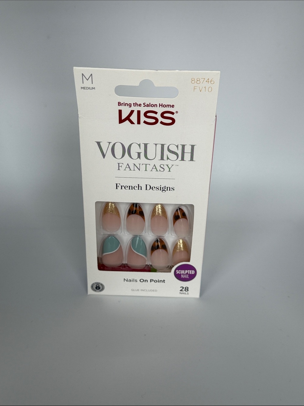 RARE KISS Voguish Fantasy French Designs Press-On Nails BNIB